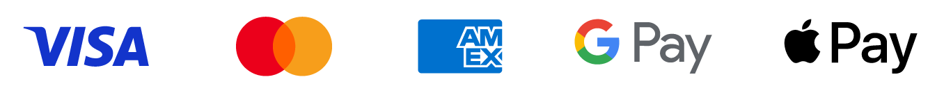 Visa, Mastercard, American Express, Google Pay